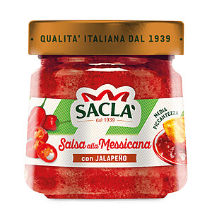 Saclà, salsa mexicană cu ardei jalapeño, 190 g