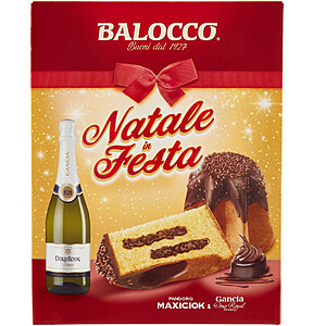 Cutie cadou, pandoro și vin spumant