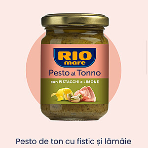 Rio Mare, pesto cu fistic si lamaie, 130 g